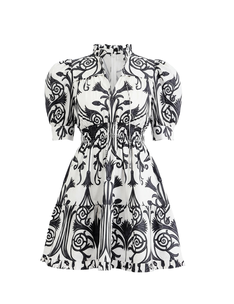 Iron Veil Charcoal Alice Mini Dress | Beyond by Vera