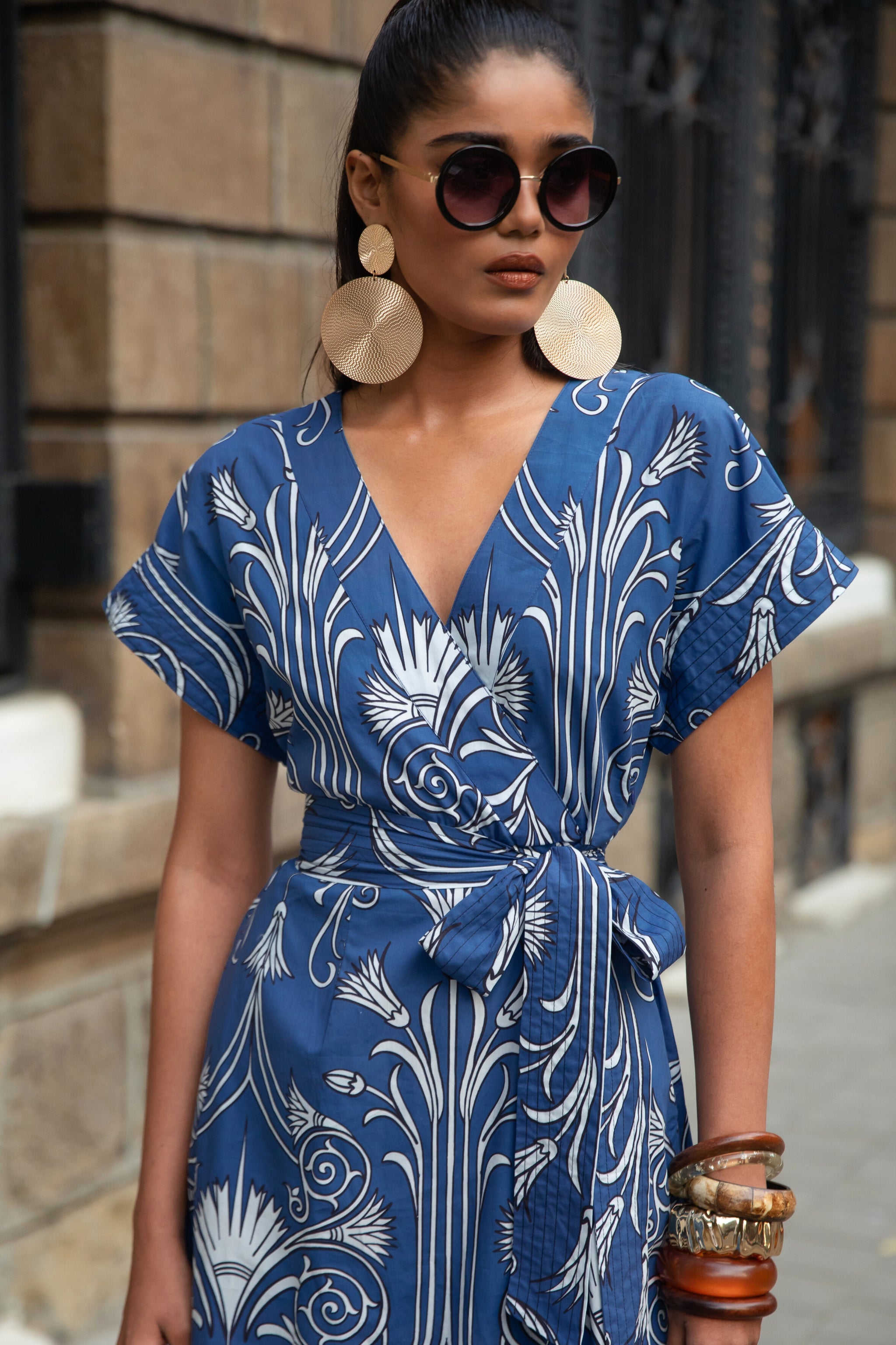 Iron Veil Navy Sailor Midi Dress | Beyond by Vera