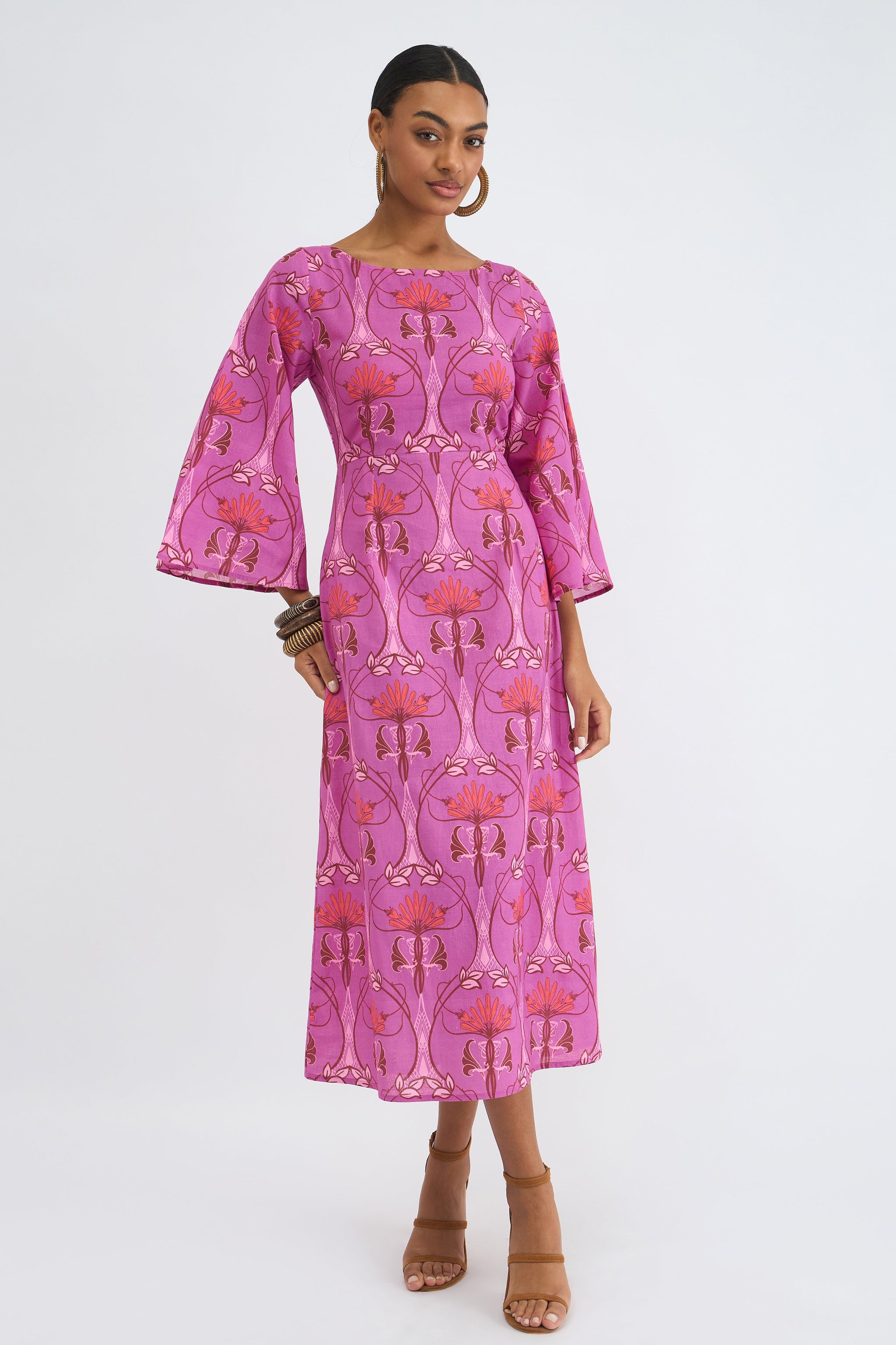 Zest Vivid Camelia Midi Dress | Beyond by Vera