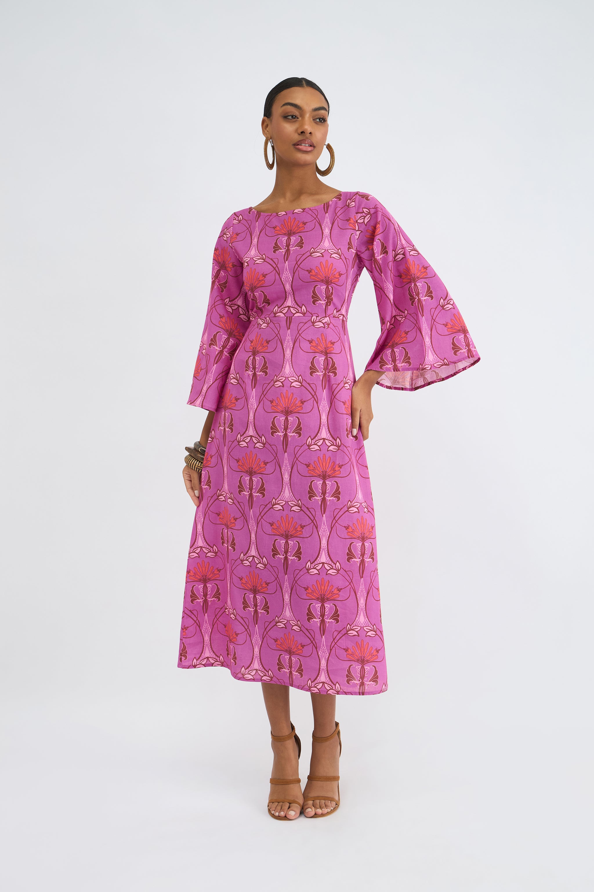 Zest Vivid Camelia Midi Dress | Beyond by Vera