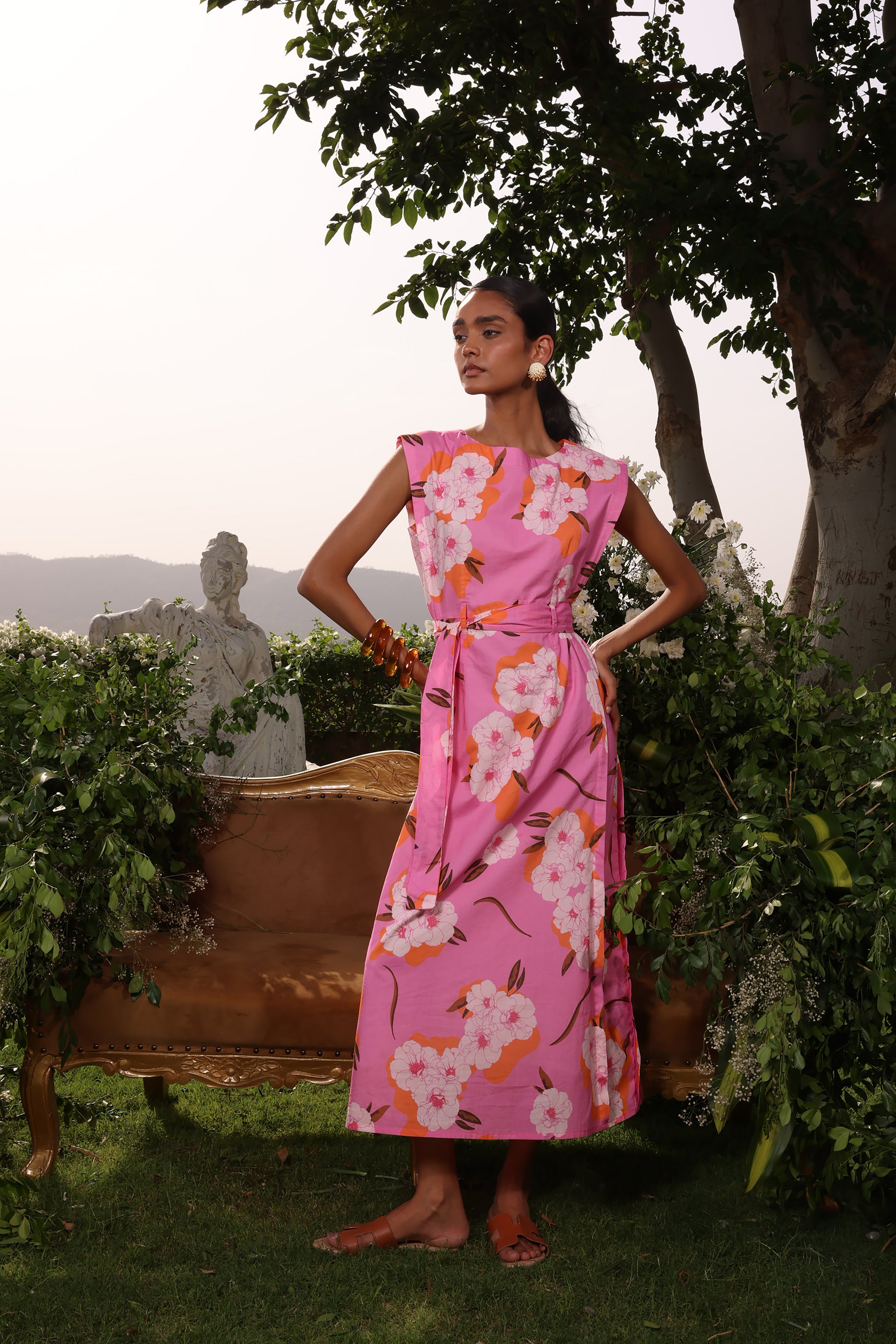 Ashburn Fuchsia Perry Midi Dress | Beyond by Vera
