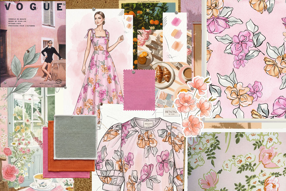 Via Roma Blush — Beyond by Vera Reverie collection moodboard