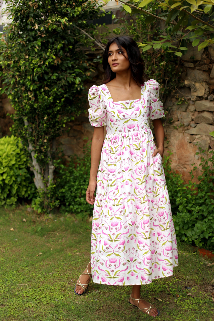 Shoshanna Tupper Midi Dress ESTELLA DRESS Kuana MISA